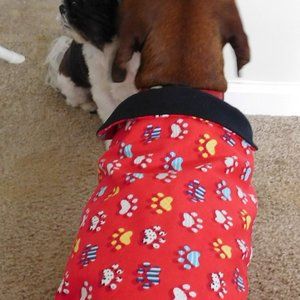 Dog Coat-Handcrafted & Adjustable-Size Large